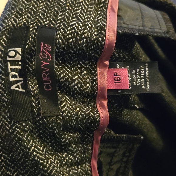 NWT Apt 9 charcoal trouser 16 petite - Picture 6 of 7